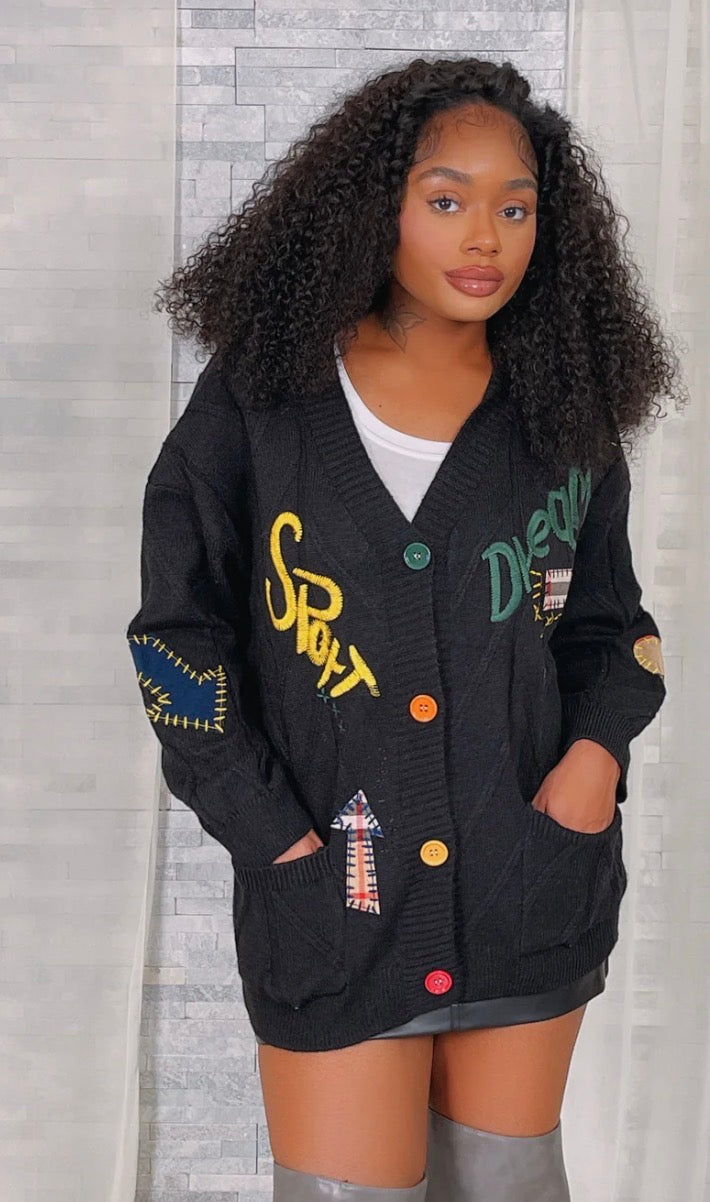 Scripted Cardigan