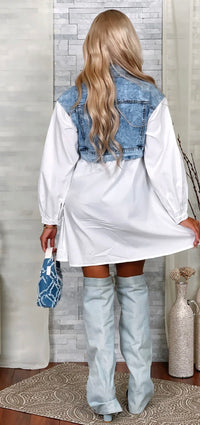 Denim Vest Fun Dress