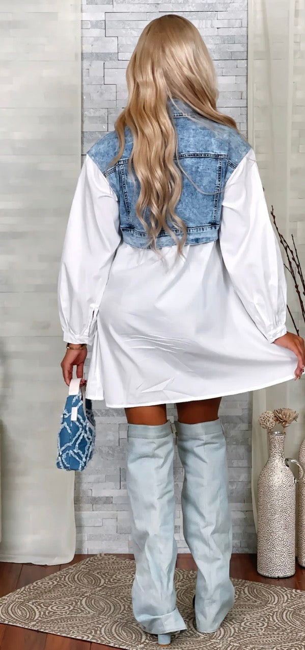 Denim Vest Fun Dress