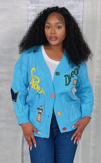 Scripted Cardigan