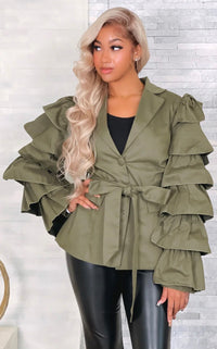 So Peplum Sleeved Cardigan