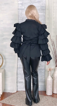 So Peplum Sleeved Cardigan